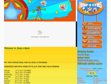 Tablet Screenshot of jumpngyms.ie